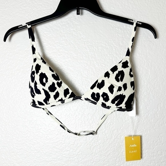 NWT Andie Swim The Gold Coast Top in Leopard - Picture 3 of 6